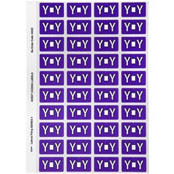 Avery Alphabet Coding Label Y Side Tab 25x42mm Purple Pack Of 240