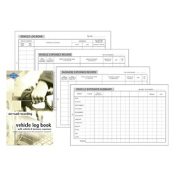 Zions VLER Pocket Vehicle Log Book & Expenses 180x110mm 64 Page