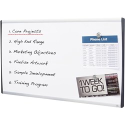 Quartet Arc Cubicle Whiteboard 760 x 460mm Aluminium Frame